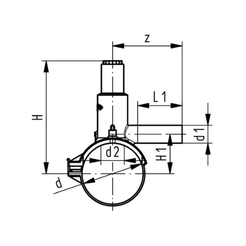 Tê de Serviço Monobloco Sdr