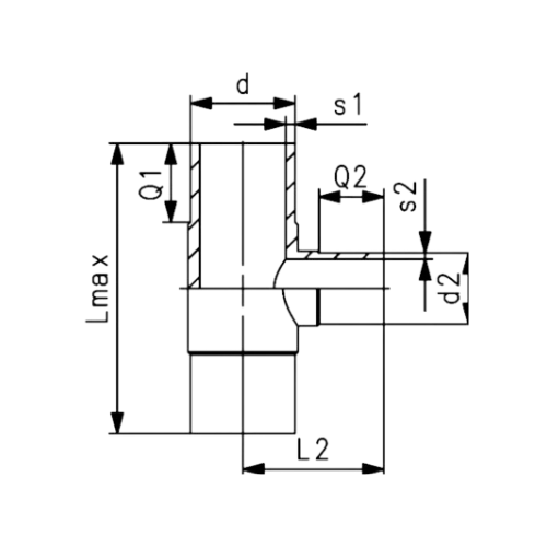 Tê de Redução Sdr 17